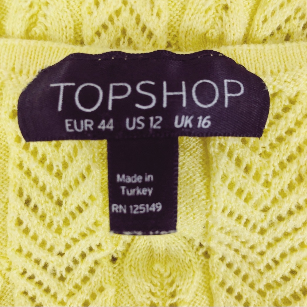 Topshop Butter Yellow Halter Top - Picture 6 of 7